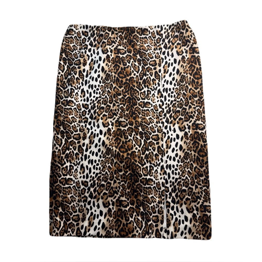 White House Black Market Cheetah Animal Print Pencil Skirt Size 6